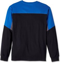 Harley-Davidson Tee-Knit, Colorblock-Design-Blue | 96053-24VM