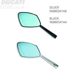 Ducati / ドゥカティ Rizoma LH アルミ リアビューミラー – ブラック | 96880541AA
