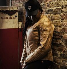 Motogirl Valerie Camel Leather Jacket | VLJ-CAM