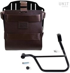 Unitgarage / ユニットガレージ Carrying system in aluminum with adjustable leather front, Quick Release System and frame (2016 until now), Brown/Black | U085+U000+1011SX-Brown-Black