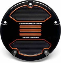 Harley-Davidson Adversary Black & Orange Derby Cover - Softail 19 Up & Flsb 18 Up | 25701532