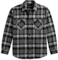 Harley-Davidson Shirt-Woven, Black Plaid | 96360-23VM