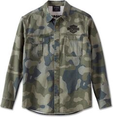 Harley-Davidson Men'S Street Surplus Shirt, Individual all-over print | 96890-23VM