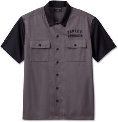 Harley-Davidson Shirt-Woven, Blackened Pearl | 96622-23VM