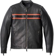 Harley-Davidson Men'S Victory Lane Ii Leather Jacket, Black | 98000-23EM
