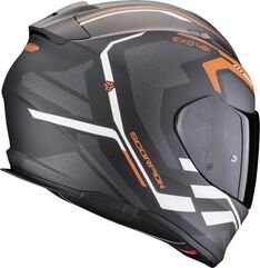 スコーピオン フルフェイスヘルメット Exo 491 クリプタ マットブラック-オレンジ-ホワイト | 48-450-333
