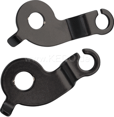 Kedo Rear Indicator bracket, suitable for mini and LED indicators with M6 / M8 thread, stainless steel coated black, 1 pair | 50184