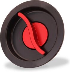 CNC Racing / シーエヌシーレーシング Fuel tank cap - Fast Open plug BICOLOR, Black/Red | TSU02BR