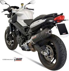 MIVV / ミヴ -SPORT OVAL- スリップオン カーボン製（カーボンエンドキャップ付） for BMW F 800 R (09-) | B.008.LEC