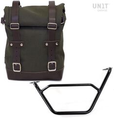 Unitgarage / ユニットガレージ Side Pannier Canvas + subframe R1200 GS LC, Green/Brown | U001+1901SX-Green-Brown