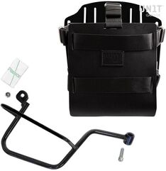 Unitgarage / ユニットガレージ Carrying system in aluminum with adjustable leather front, Quick Release System and frame, Black/Black | U085+U000+2213DX-Black-Black