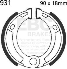 EBCブレーキ Plain モーターサイクル リプレイスメント ブレーキシューズ フロント左側用 | 931