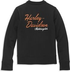 Harley-Davidson Women'S Iconic Script Font Jacket, Black Beauty | 97411-22VW