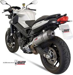 MIVV / ミヴ -SPORT OVAL- スリップオン チタン製（カーボンエンドキャップ付） for BMW F 800 R (09-) | B.008.LNC