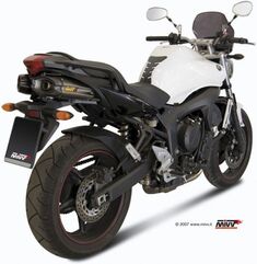 MIVV / ミヴ-SPORT SUONO- スリップオン ステンレス(カーボンエンドキャップ) 2本出し for FZ6 FZ6 FAZER (04-) | UY.015.L7