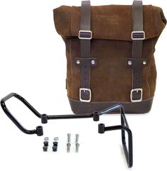Unit Garage WAXED SUEDE SIDE PANNIER + SUBFRAME HUSQVARNA 401, ColoradoBrown | U002-3000-ColoradoBrown
