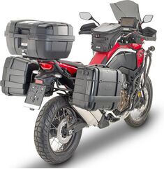 GIVI / ジビ Windscreen for Honda CRF1100L Africa Twin, color Light Smoke, dim. HxW 49x36,5 cm, 16,5 cm higher than oe, fits oe headlight fairing | D1179S