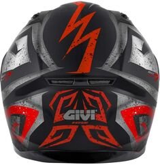 GIVI / ジビ Full face helmet 50.7 REBEL Matte Black/Red, Size 63/XXL | H507FRBBR63