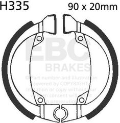 EBCブレーキ Plain モーターサイクル リプレイスメント ブレーキシューズ フロント左側用 | H335