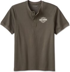 Harley-Davidson Men'S Combustion Henley, Grape Leaf | 96838-23VM
