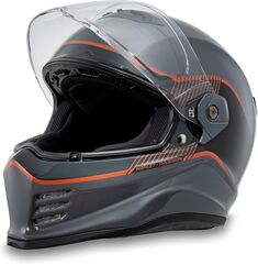 Harley-Davidson Division X15 サンシールド フルフェイス ヘルメット, Grey/Orange | 98117-24VX