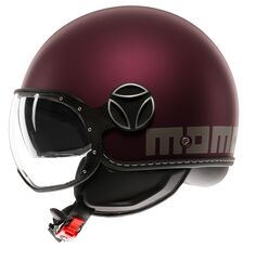 MOMO DESIGN / モモ デザイン ヘルメット FGTR EVO 欧州E2206認証, モノマット AMARENA/シルバー | 21184A8006005