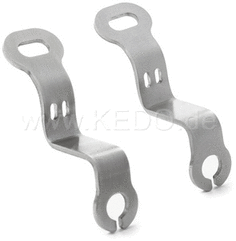 Kedo Indicator bracket on rear fenders, stainless steel without grinding line, 1 pair, suitable for indicators with M6 / M8 / M10 bolt, M6 fastening | KTH-10095