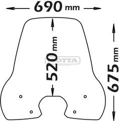Isotta / イソッタ ミディアムウィンドシールド プロテクション BELVILLE 125 2017> | sc2552