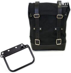 Unitgarage / ユニットガレージ Side Pannier Canvas + Subframe R80 G/S, Black/Black | U001+1008_Black-Black