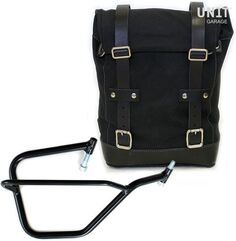 Unitgarage / ユニットガレージ Side Pannier Canvas + Right Subframe Yamaha, Black/Black | U001+2504DX-Black-Black