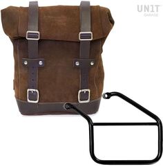Unitgarage / ユニットガレージ Waxed Suede Side Pannier + Left Subframe Triumph Trident 660, ColoradoBrown | U002+3500SX-ColoradoBrown