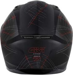 GIVI / ジビ Full face helmet 50.7 PHOBIA Matte Black/Red, Size 58/M | H507FPHBR58