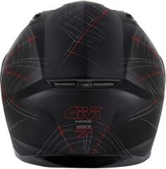 GIVI / ジビ Full face helmet 50.7 PHOBIA Matte Black/Red, Size 58/M | H507FPHBR58