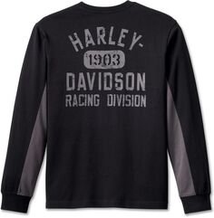 Harley-Davidson Tee-Knit, Colorblock-Design-Black Beauty | 96584-23VM