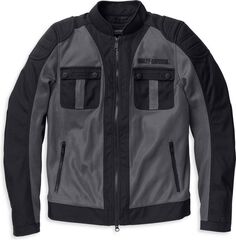 Harley-Davidson Jacket-Zephyr,Mixed Media,Line, Granite Grey | 98181-22EW