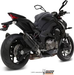 MIVV / ミヴSUONO スリップ オン ブラックステンレススチール for KAWASAKI Z 1000 (2014 - 2016) | K.039.L9