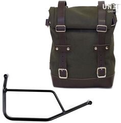 Unitgarage / ユニットガレージ Side Pannier Canvas + Subframe R 1200 R, Green/Brown | U001+1421-Green-Brown