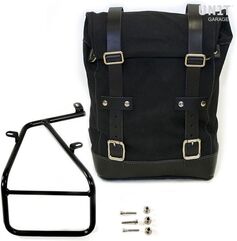 Unitgarage / ユニットガレージ Side Pannier Canvas + Subframe NineT Series, Black/Black | U001+1620-Black-Black