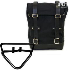 Unitgarage / ユニットガレージ Side Pannier Canvas + Right Subframe husqvarna 401 (2020 until now), Black/Black | U001+3004DX-Black-Black