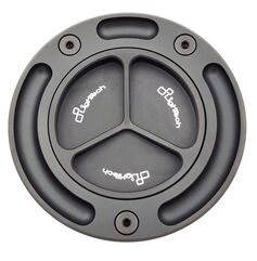 LighTech / ライテック Fuel Tank Cap with Spin Locking, Color: Black-Black | TF17N/N