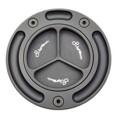 LighTech / ライテック Fuel Tank Cap with Spin Locking, Color: Black-Black | TF18N/N