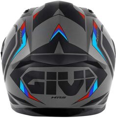 GIVI / ジビ Full face helmet 50.8 MACH1 Matte Grey/Black/Red, Size 56/S | H508FMHGR56