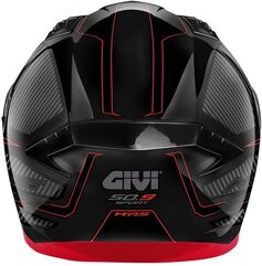 GIVI / ジビ Full face helmet 50.9 ENIGMA Black/Titanium/Red, Size 56/S | H509FNGBR56