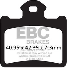 EBCブレーキ カーボン TT パッド Enduro/MX バイク リア右側用 | FA602TT