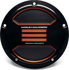 Harley-Davidson Adversary Black & Orange Derby Cover | 25701536