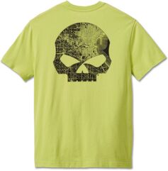 Harley-Davidson Men'S Willie G Skull Tee, Wild Lime | 96206-24VM