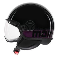MOMO DESIGN / モモ デザイン ヘルメット FGTR CLASSIC 欧州E2206認証, STRIPES ブラック/FUCSIA | 21184A7001011