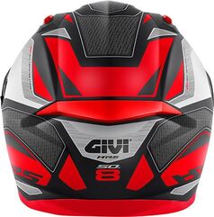 GIVI / ジビ 50.8 BRAVE, Matt Black / Titanium / Red, Size XL | H508FBVBR61