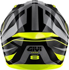GIVI / ジビ 50.8 RACER, Matt Black / Titanium / Yellow, Size L | H508FRCBY60
