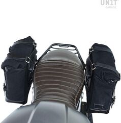 Unitgarage / ユニットガレージ Two Side Panniers Canvas + Symmetrical Double Subframe NineT, Black/Black | 2xU001+1632+A2_Black-Black